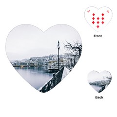 Winter Season Playing Cards Single Design (heart) by Audy