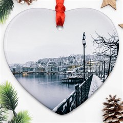 Winter Season Heart Ornament (two Sides) by Audy