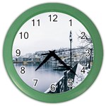 Winter Season Color Wall Clock Front