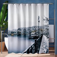 Winter Season Shower Curtain 60  X 72  (medium)  by Audy