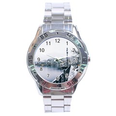 Winter Season Stainless Steel Analogue Watch