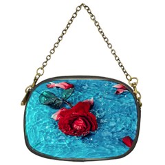 Red Roses In Water Chain Purse (one Side) by Audy