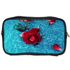 Red Roses In Water Toiletries Bag (one Side) by Audy