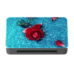 Red Roses In Water Memory Card Reader With Cf by Audy