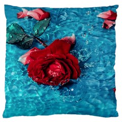 Red Roses In Water Standard Flano Cushion Case (one Side) by Audy