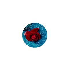 Red Roses In Water 1  Mini Buttons by Audy