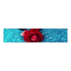 Red Roses In Water Velvet Scrunchie by Audy