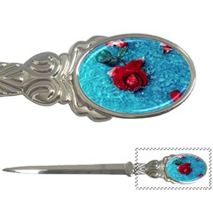 Red Roses In Water Letter Opener by Audy