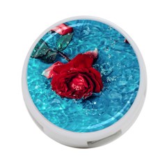 Red Roses In Water 4-port Usb Hub (two Sides) by Audy