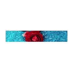 Red Roses In Water Flano Scarf (mini) by Audy