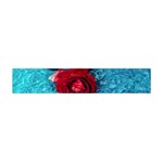 Red Roses In Water Flano Scarf (Mini) Back