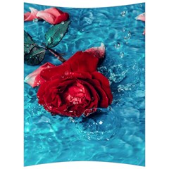 Red Roses In Water Back Support Cushion by Audy