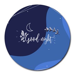 Background Good Night Round Mousepads by Mariart