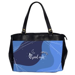 Background Good Night Oversize Office Handbag (2 Sides) by Mariart