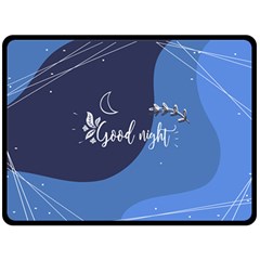 Background Good Night Fleece Blanket (large)  by Mariart