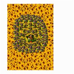 Lizards In Love In The Land Of Flowers Small Garden Flag (two Sides) by pepitasart