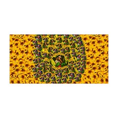 Lizards In Love In The Land Of Flowers Yoga Headband by pepitasart