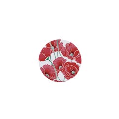 Red Poppy Flowers 1  Mini Magnets by goljakoff