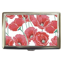 Red Poppy Flowers Cigarette Money Case by goljakoff