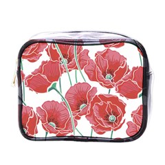 Red Poppy Flowers Mini Toiletries Bag (one Side) by goljakoff