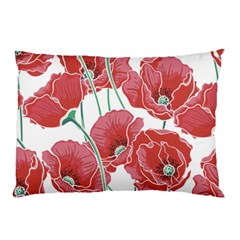 Red Poppy Flowers Pillow Case (two Sides) by goljakoff