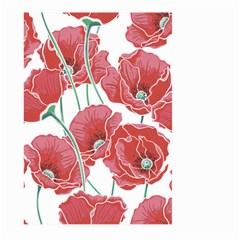 Red Poppy Flowers Large Garden Flag (two Sides) by goljakoff