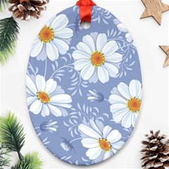 Chamomile Flower Ornament (oval) by goljakoff