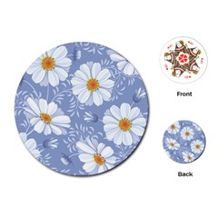 Chamomile Flower Playing Cards Single Design (round) by goljakoff