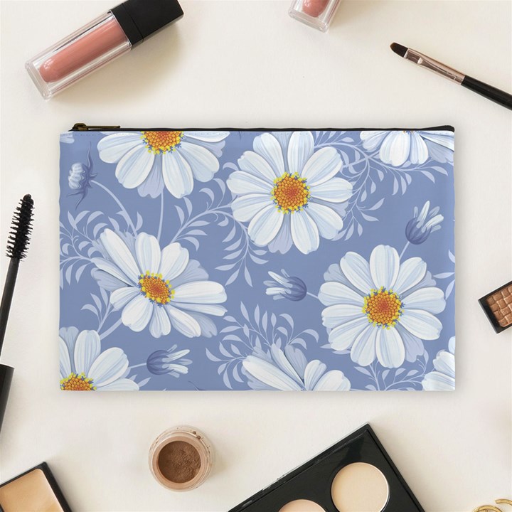 Chamomile flower Cosmetic Bag (Large)