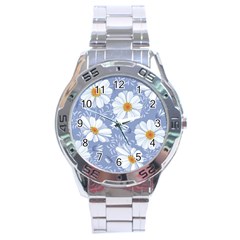 Chamomile Flower Stainless Steel Analogue Watch by goljakoff