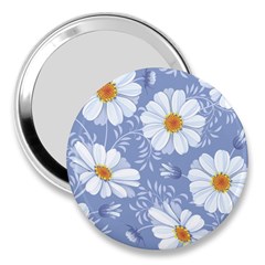 Chamomile Flower 3  Handbag Mirrors by goljakoff