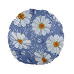 Chamomile flower Standard 15  Premium Round Cushions Front