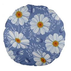 Chamomile Flower Large 18  Premium Round Cushions by goljakoff