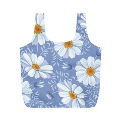 Chamomile Flower Full Print Recycle Bag (m) by goljakoff