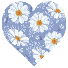 Chamomile Flower Wooden Puzzle Heart by goljakoff