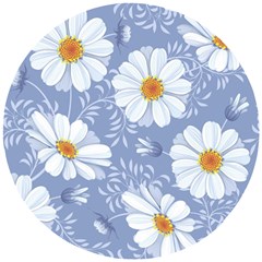 Chamomile Flower Wooden Puzzle Round by goljakoff