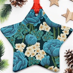 Blue roses Ornament (Star)