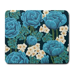 Blue Roses Large Mousepads by goljakoff