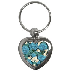 Blue roses Key Chain (Heart)