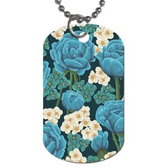 Blue roses Dog Tag (Two Sides)