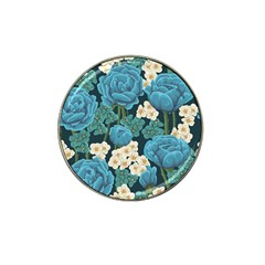 Blue roses Hat Clip Ball Marker (4 pack)