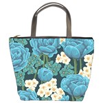 Blue roses Bucket Bag Front