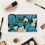 Blue roses Cosmetic Bag (Small) Front