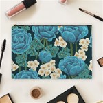 Blue roses Cosmetic Bag (Large) Front