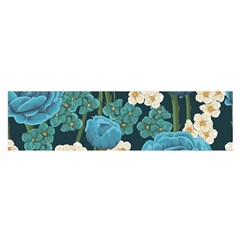 Blue Roses Satin Scarf (oblong) by goljakoff