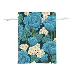 Blue roses Lightweight Drawstring Pouch (M)