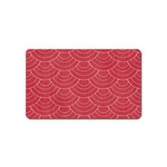 Red Sashiko Magnet (name Card) by goljakoff