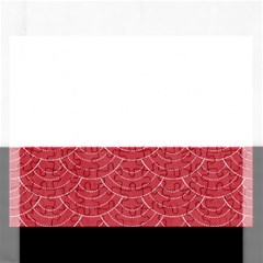 Red Sashiko Rectangular Jigsaw Puzzl by goljakoff