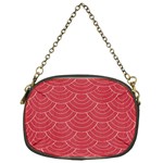 Red sashiko Chain Purse (One Side) Front