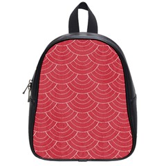 Red Sashiko School Bag (small) by goljakoff